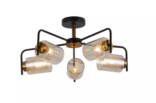 Люстра Freya Liberta FR4014PL-05BBZ цвет черный карамель
