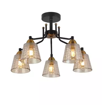 Люстра FreyaFR4017PL-05BBZ цвет черный карамель
