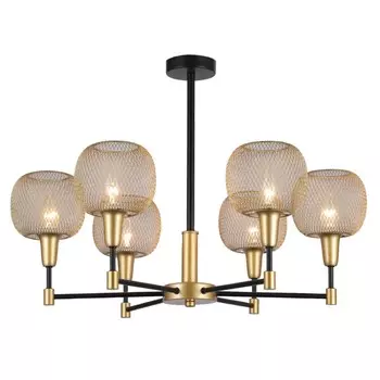 Люстра Gerhort потолочная G11061/6BK+GD GD цвет черный,золото