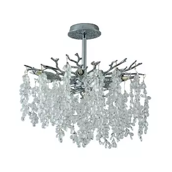 Люстра хрустальная Gerhort G31321/6CR+CL+WT, цвет хром, белый