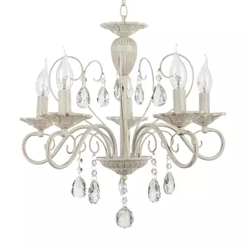 Люстра классическая с хрусталем 6108/5WT WT