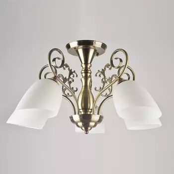 Люстра потолочная 4507/5B AB бронза 5x40Вт E27