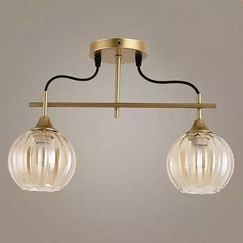 Люстра потолочная 52008/2 MATT FGD матовое золото 2х40W E27