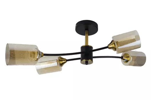 Люстра потолочная Brilliant light XA1607B-4, 4*Е27, цвет черный