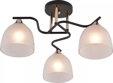 Люстра потолочная Brilliant light XA1632B-3, 3*Е27, цвет черный, золото