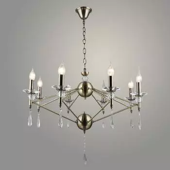 Люстра потолочная NH5257/8 AB бронза 8х40Вт E14