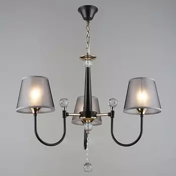 Люстра потолочная NH5264/3 COFFEE+FGD кофе/золото 3x40W E27