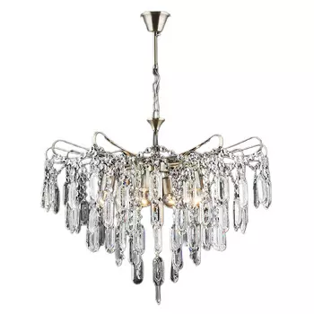 Люстра потолочная РОСТОК E2264/6 AB 6x60W E27 d610 h500, QH22 цвет бронза