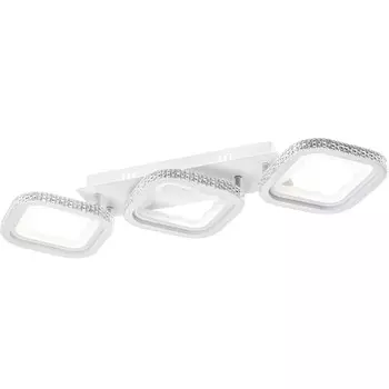 Люстра потолочная светодиодная Ritter LOSANGA диммируемая с ДУ 715х220х80, 120Вт белый