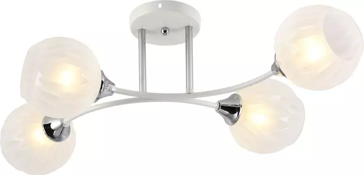 Люстра Schaffner Bajo 23800-4 WH+CR цвет белый