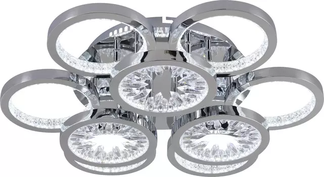 Люстра светодиодная Brilliant light d545x90 цвет хром,180W