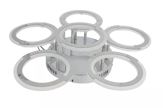 Люстра светодиодная Brilliant light LI9820A-5+1, пульт ДУ 108W, 550*120, цвет хром