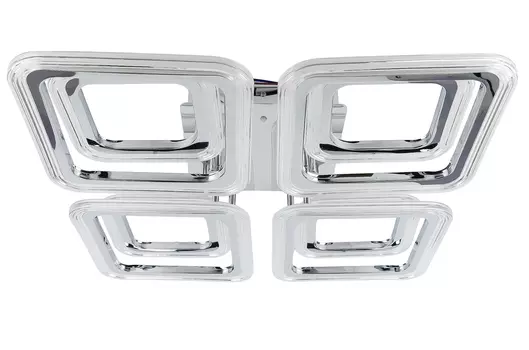 Люстра светодиодная Brilliant light LI9826C-4+4C, пульт ДУ 168W, 530*530*120, цвет хром