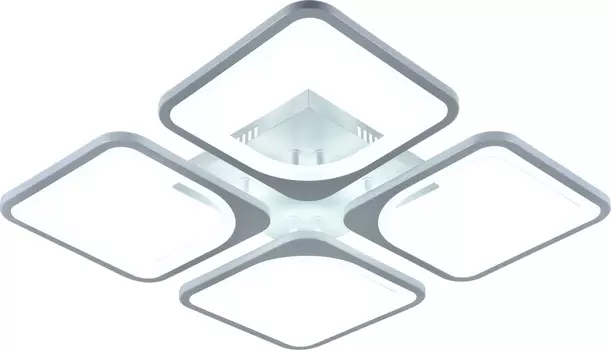 Люстра светодиодная Brilliant light MX10005-4A, пульт ДУ 136W, 540*540*75, цвет белый