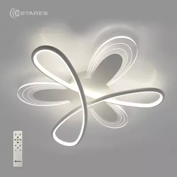 Люстра светодиодная LOLITA 80W 6F-RC-500x100-WHITE/WHITE-220-IP20 с пультом ДУ