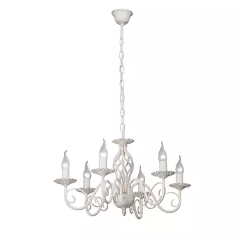 Люстра Vitaluce V1104/6, 6хЕ14 макс. 60Вт цвет белый,золотой