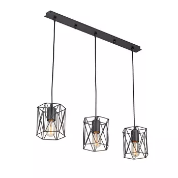 Люстра Vitaluce V4382-1/3S, 3хE27 40Вт цвет черный