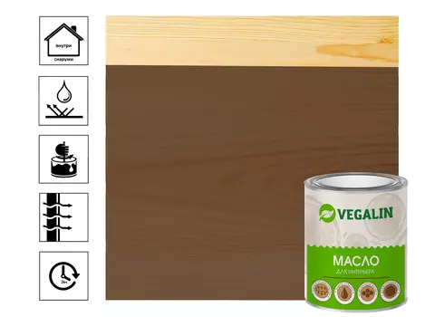 Масло для интерьера VEGALIN Палисандр 0,75л