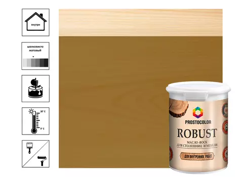 Масло для столешниц и мебели ROBUST (дуб) 0,75л