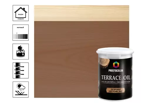 Масло для террас PROSTOCOLOR (каштан) 0,75л