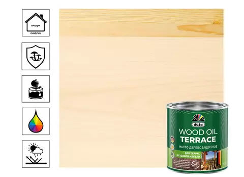 Масло "Dufa" Wood OIL Terraсe бесцветный 0,8л