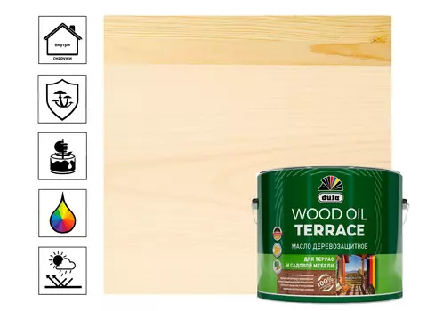 Масло "Dufa" Wood OIL Terraсe бесцветный 1,9л