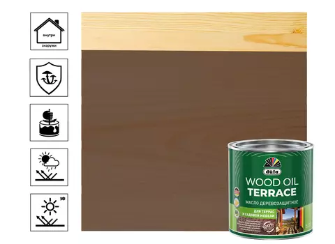 Масло "Dufa" Wood OIL Terraсe палисандр 0,9л