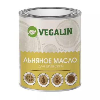 Масло льняное для древесины VEGALIN Бесцветный 0,75л