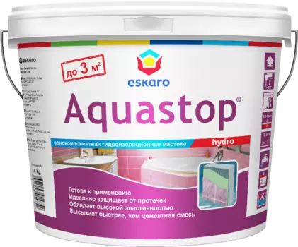 Мастика гидроизоляционная Eskaro Aquastop Hydro 4 кг