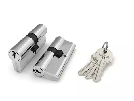 Механизм цилиндровый FUARO 100CA 68мм (26х10х32) CP