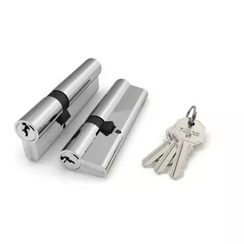 Механизм цилиндровый FUARO 100CA 90 мм (30+10+50) CP хром