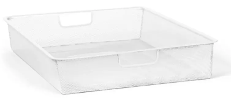 Мелкосетчатая корзина 555х410х85мм, белый