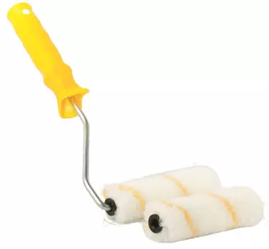 Мини-валик с ручкой + ролик, микроволокно 11/110/15 мм Китай Korvus