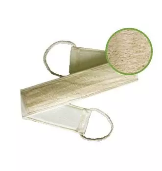 Мочалка из люфы Банные штучки Лента с сегментами, с хлопком