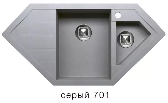 Мойка кухонная Tolero R 114 Серый № 701