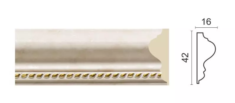 Молдинг (42x16x2400мм)/24 301-23