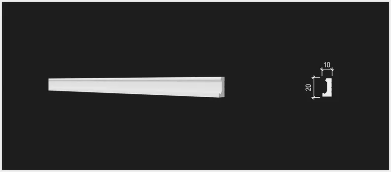 Молдинг DD628 20х10x2000мм