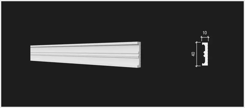 Молдинг DD629 40х10x2000мм