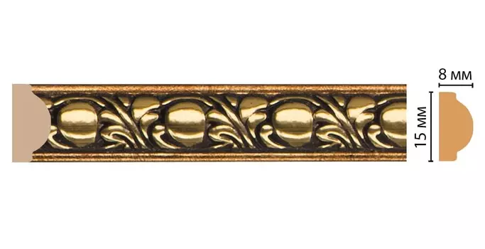 Молдинг Decomaster 130C-57 ДМ 15х8х2400 мм