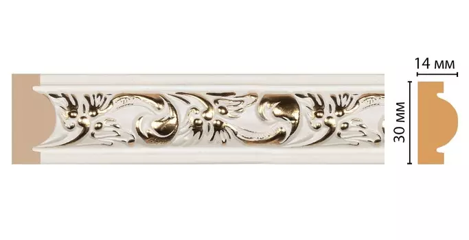 Молдинг Decomaster 157-54 ДМ 30х14х2400 мм