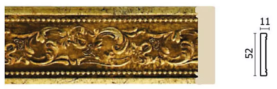 Молдинг Decor-Dizayn 156-552 средний 50х11х2400 мм