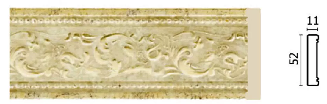 Молдинг Decor-Dizayn 156-553 средний 50х11х2400 мм