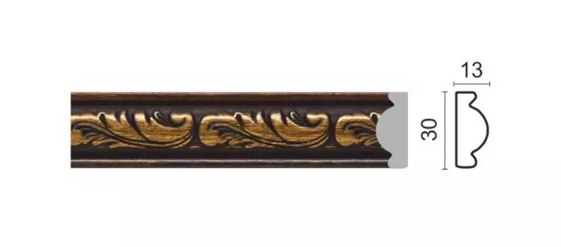 Молдинг малый (30х13х2400 мм)/42 157-966
