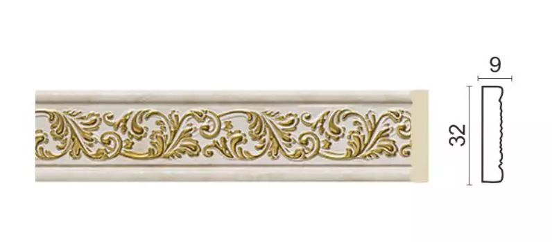 Молдинг малый (32х9х2400 мм)/42 232-23