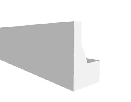 Молдинг с отражателем Decor-Dizayn DD616 40х25x2000мм