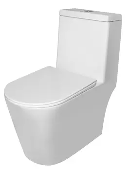 Унитаз-монолит Costabell A527-F White, 670х360х810 мм, со встроенным биде, сиденье из дюропласта