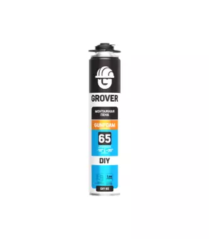 Монтажная пена Grover DIY65 профессиональная всесезонная 750 мл