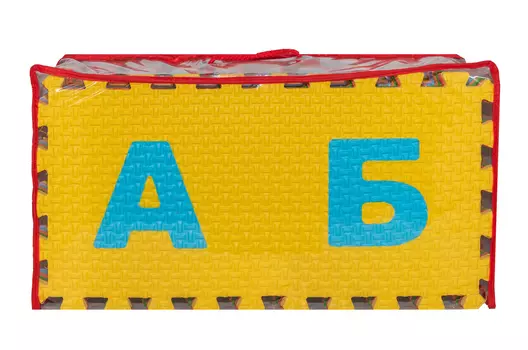 Мягкий пол развивающий "Алфавит Русский" 25*25 "ПЛЕТЕНКА"