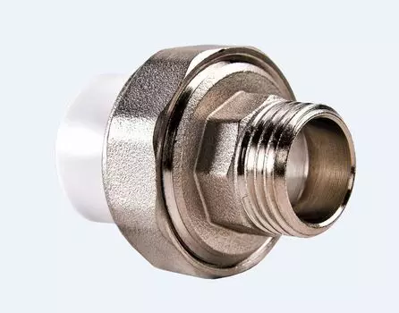 Муфта комбинированная разъемная, наружная резьба, 32-3/4" (раструбная) PPR