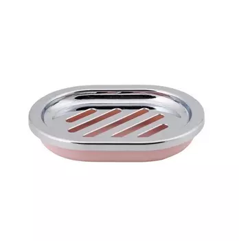 Мыльница Альма розовый, пластик